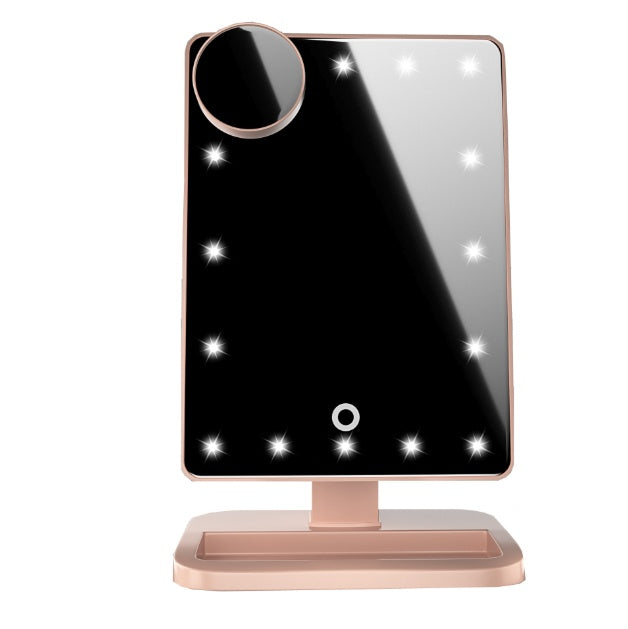High-Tech Beauty Tool-Touch Screen Makeup Mirror With LED/Bluetooth/Music/10X Magnifying