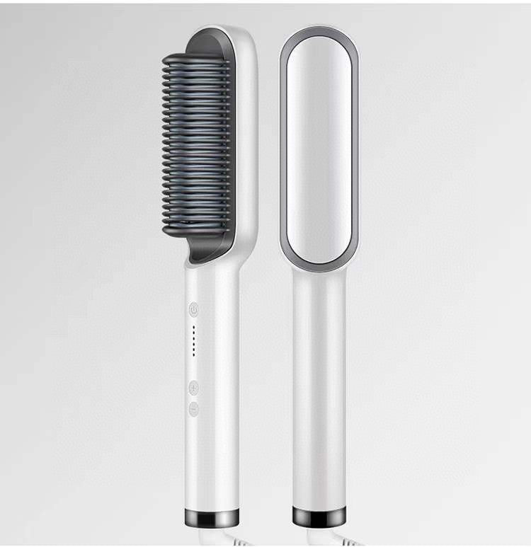2 In 1 Hair Straightener Hot Comb/Curling Dual-purpose Electric Beauty Tool