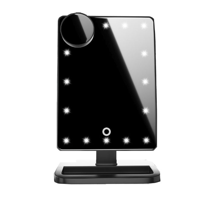 High-Tech Beauty Tool-Touch Screen Makeup Mirror With LED/Bluetooth/Music/10X Magnifying