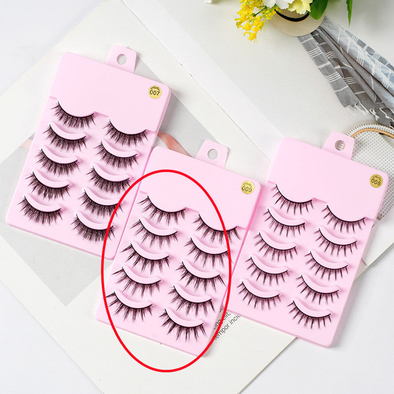 5 Pairs Manga Lashes Natural Wispy Eyelashes