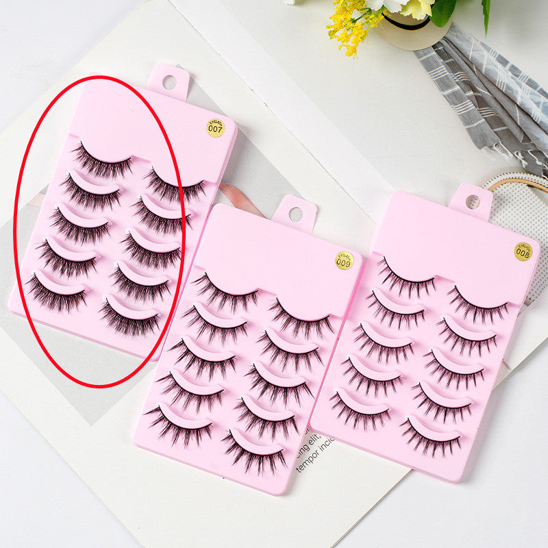 5 Pairs Manga Lashes Natural Wispy Eyelashes
