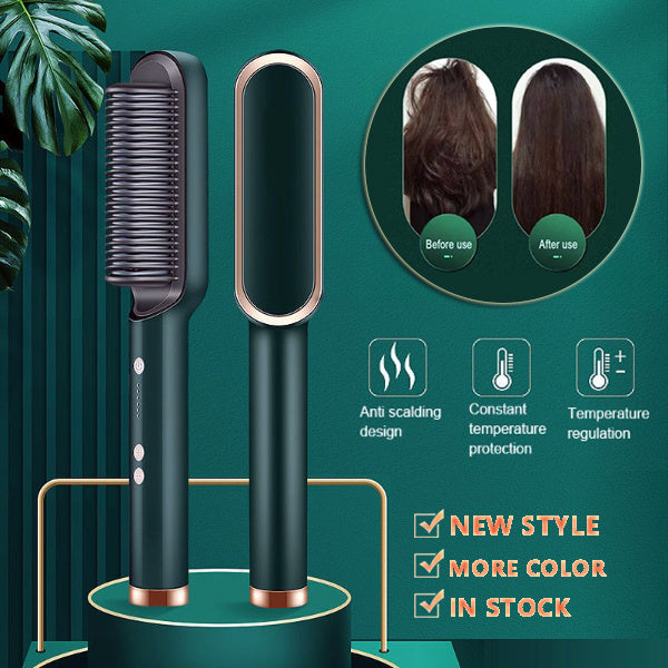 2 In 1 Hair Straightener Hot Comb/Curling Dual-purpose Electric Beauty Tool