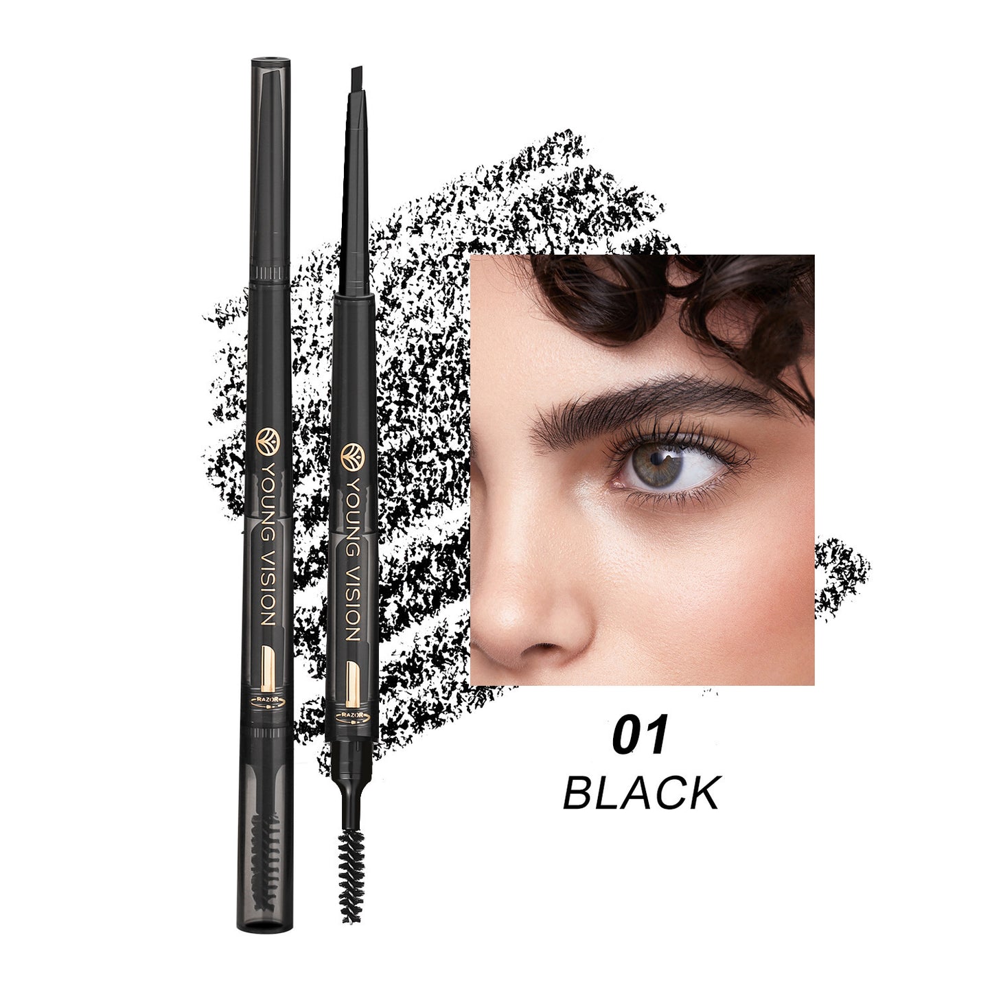 Fog Sense Three In One Eyebrow Pencil Waterproof