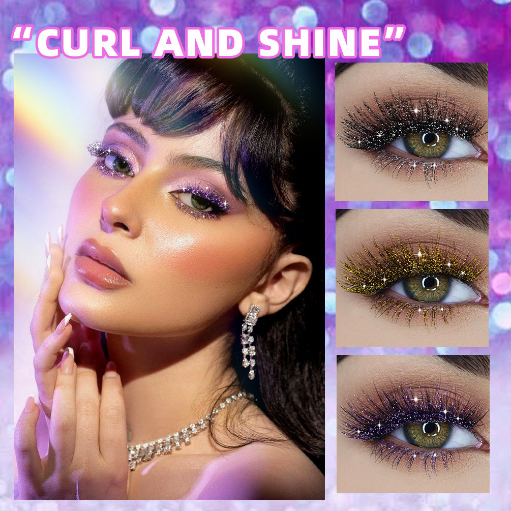 Violet Glitter Diamond Mascara Thick Shiny Eyelashes
