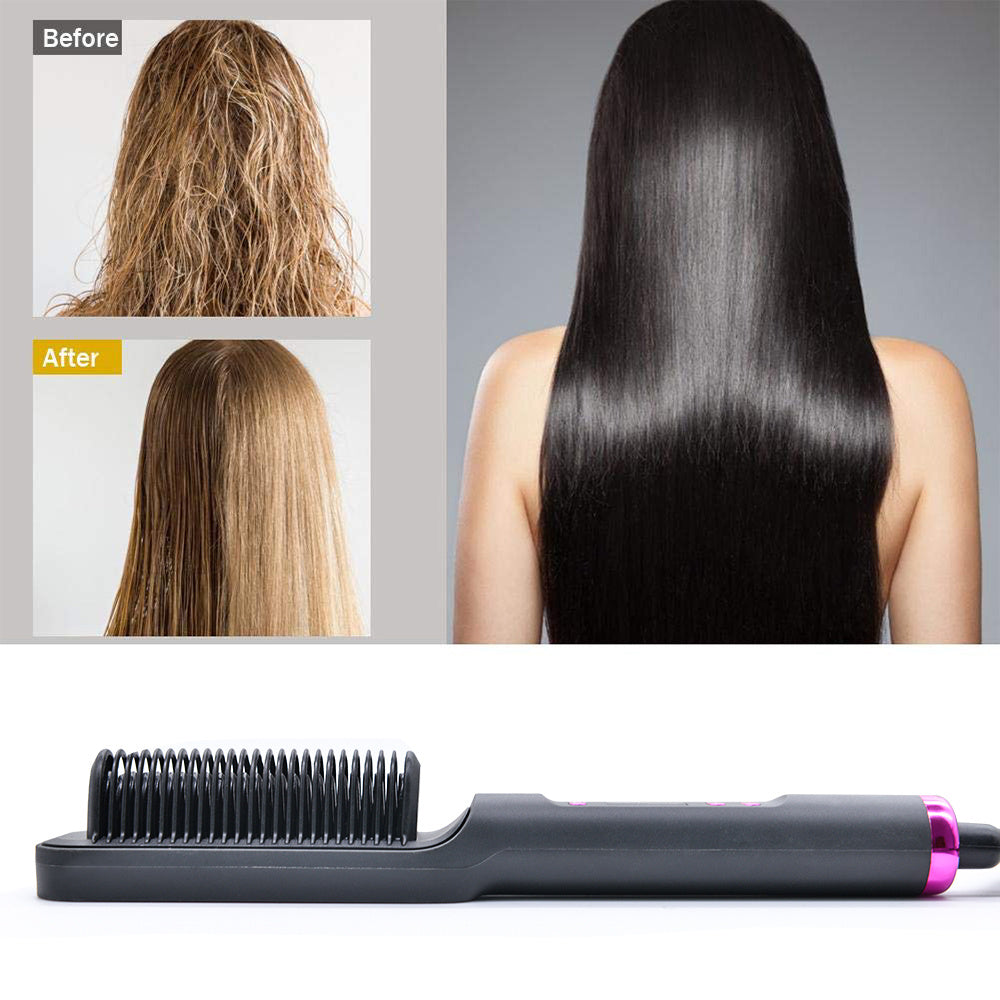 Multifunctional Comb-Anti-scalp Ion Straight Curling Tool