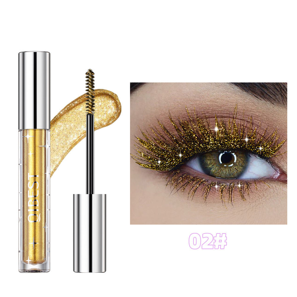 Violet Glitter Diamond Mascara Thick Shiny Eyelashes