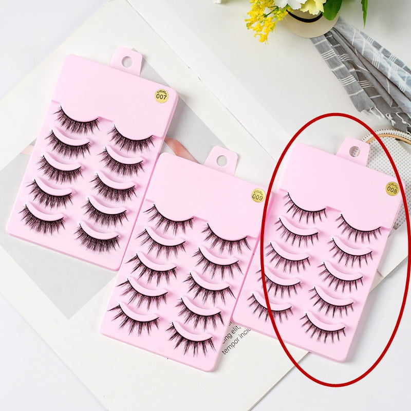 5 Pairs Manga Lashes Natural Wispy Eyelashes