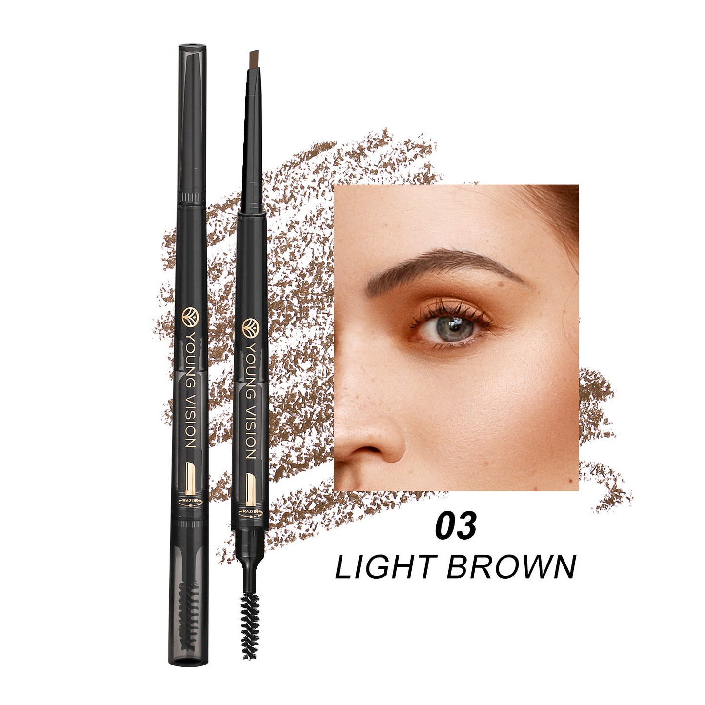 Fog Sense Three In One Eyebrow Pencil Waterproof
