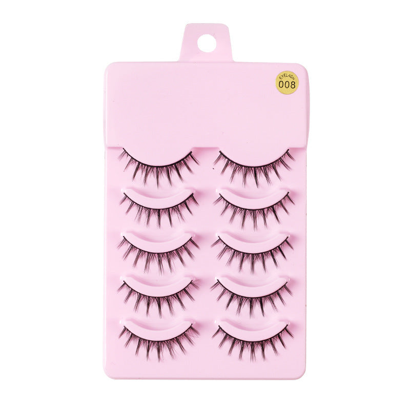 5 Pairs Manga Lashes Natural Wispy Eyelashes