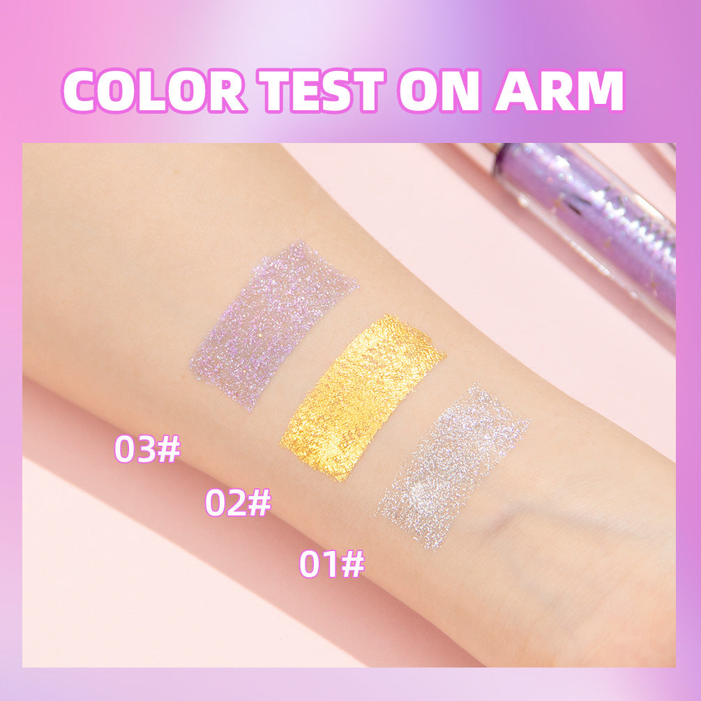 Violet Glitter Diamond Mascara Thick Shiny Eyelashes