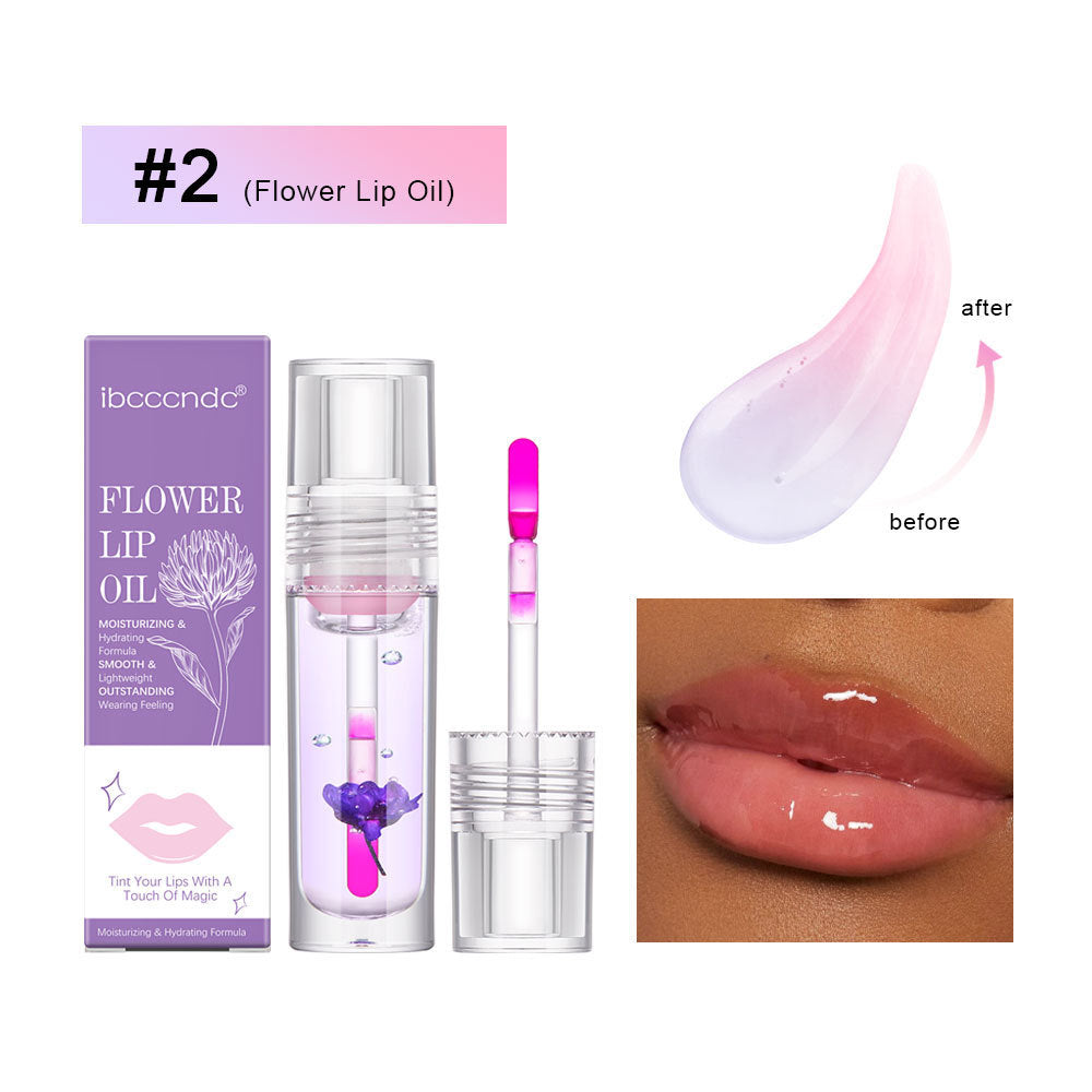 Flower Color Changing Lip Oil Moisturizing