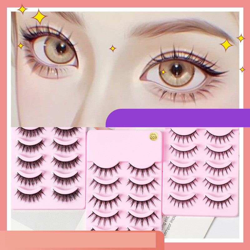 5 Pairs Manga Lashes Natural Wispy Eyelashes