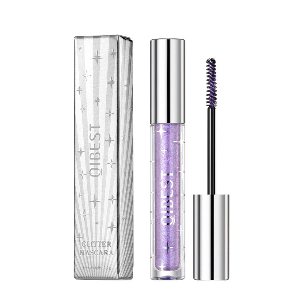 Violet Glitter Diamond Mascara Thick Shiny Eyelashes