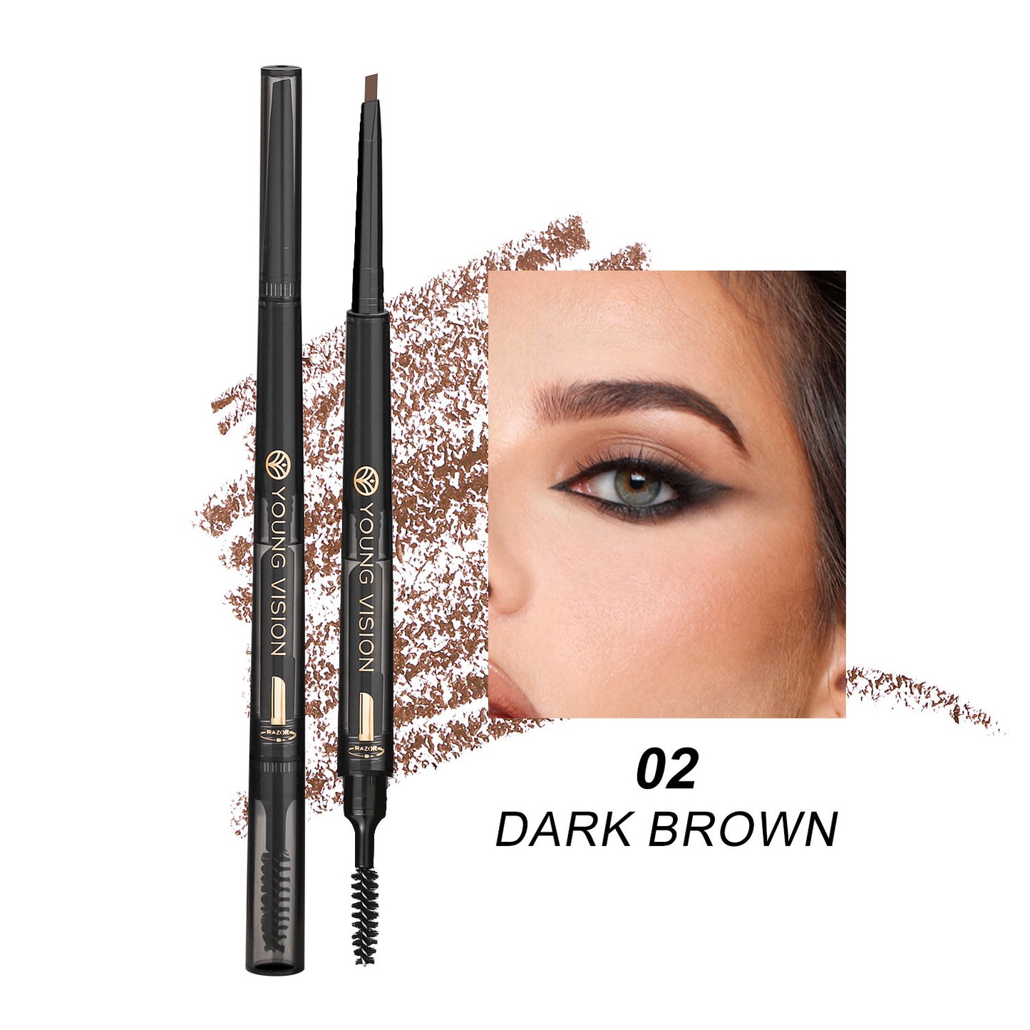 Fog Sense Three In One Eyebrow Pencil Waterproof
