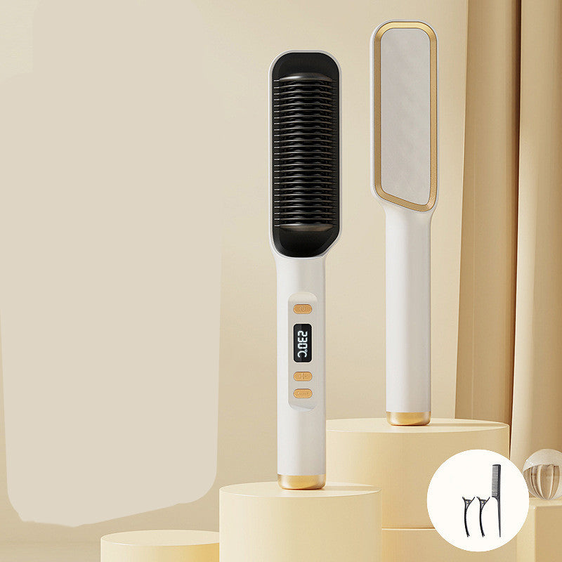 Multifunctional Comb-Anti-scalp Ion Straight Curling Tool