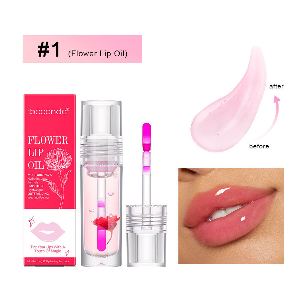 Flower Color Changing Lip Oil Moisturizing