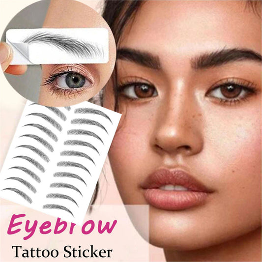 Waterproof Hair-liked Authentic Eyebrows Tattoo Sticker